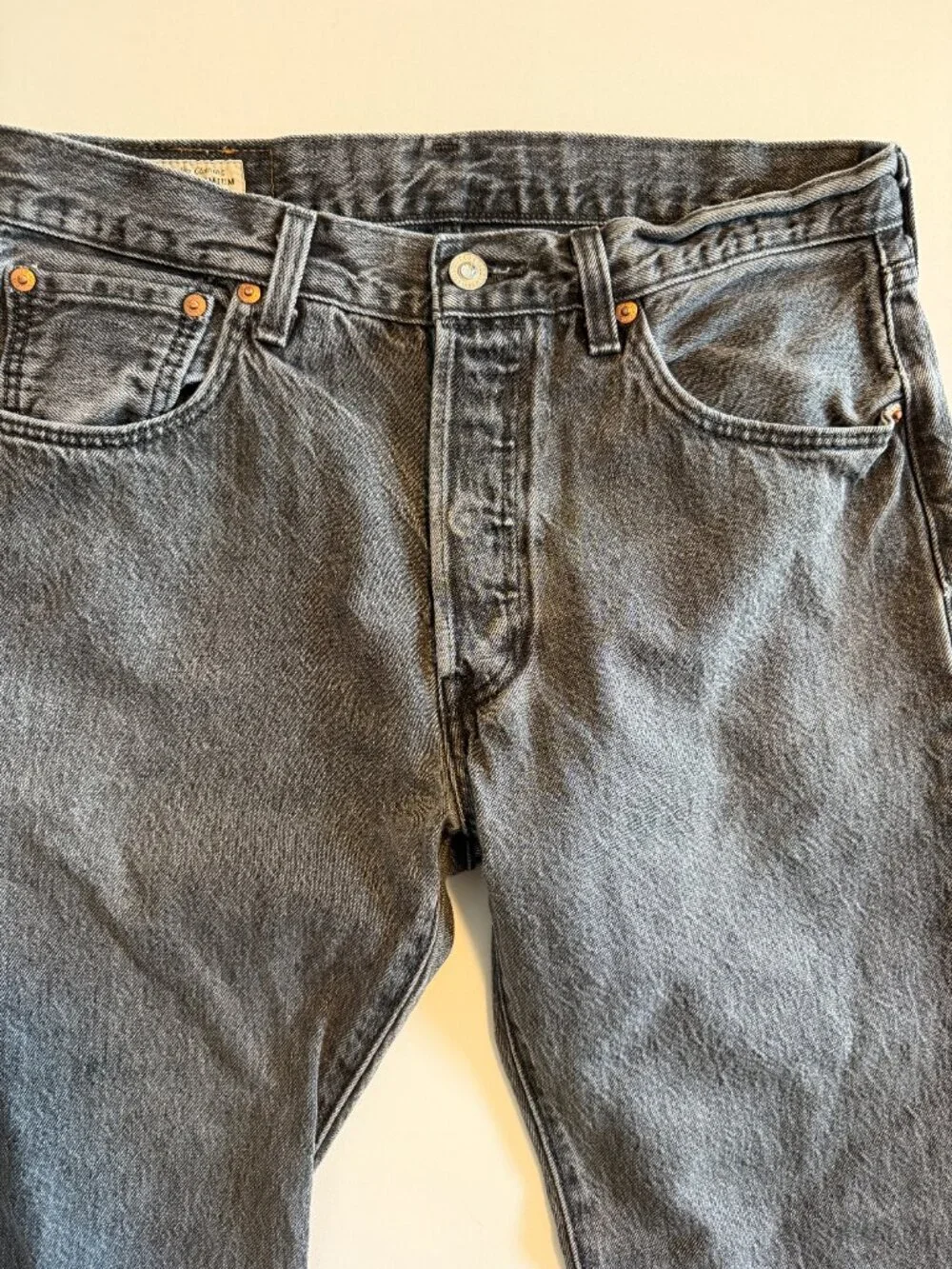 Vintage LEVIs 501 93s Rainbow Pride Gray Denim Jeans 32